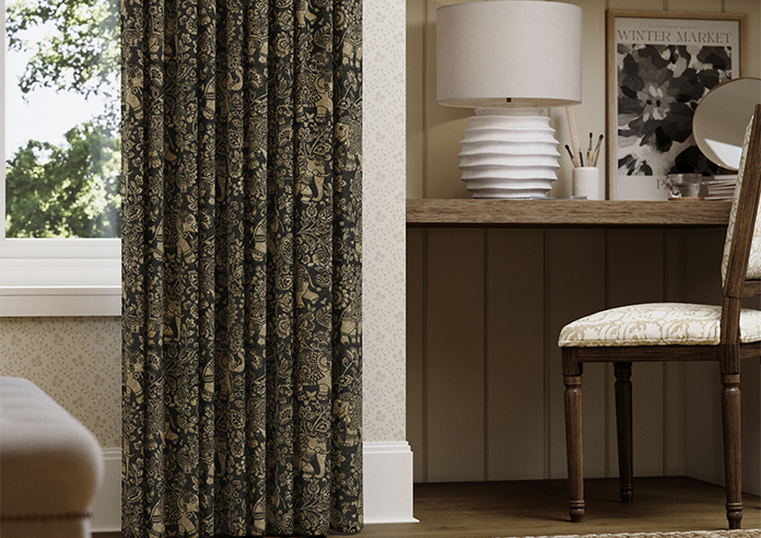 Indira, Charcoal - Made to Measure Curtains - Image 5